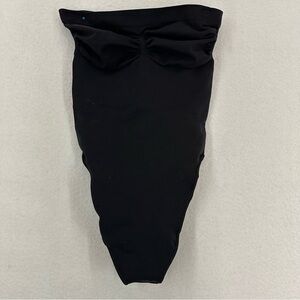 Skims Seemless Sculpt Strapless Bodysuit Thong Small Black